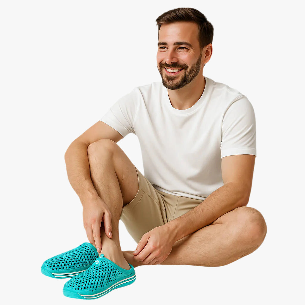 Men's Sandals - Lightweight Slip-On Water-Resistant Pool Slides for Summer