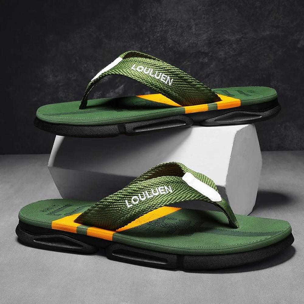 Breathable Men's Flip Flops - Antiskid Casual Summer Beach Slippers