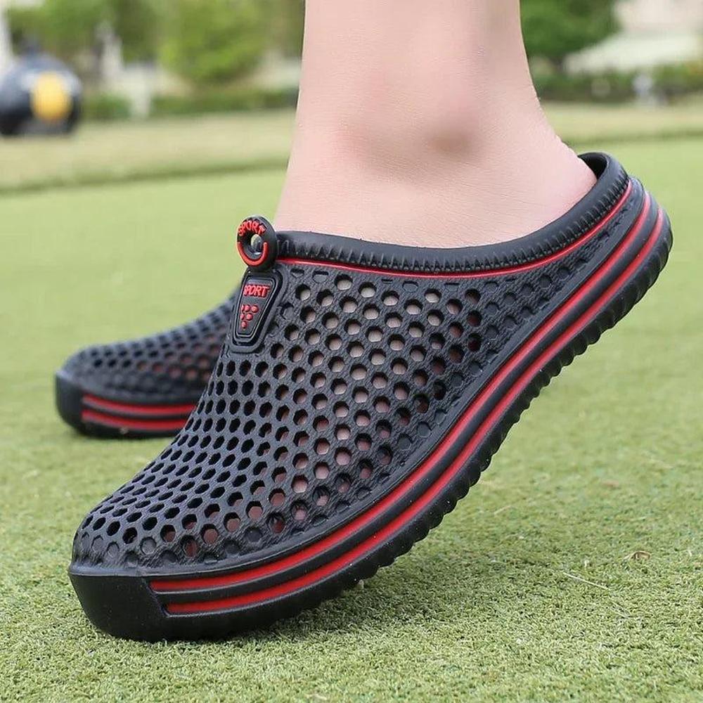 Men's Sandals - Lightweight Slip-On Water-Resistant Pool Slides for Summer