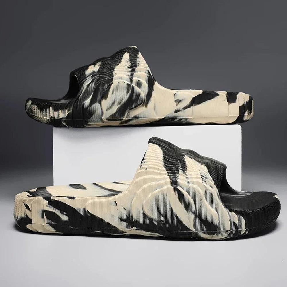 Men's Soft Vinyl Summer Slippers - Comfortable Slip-Resistant Design