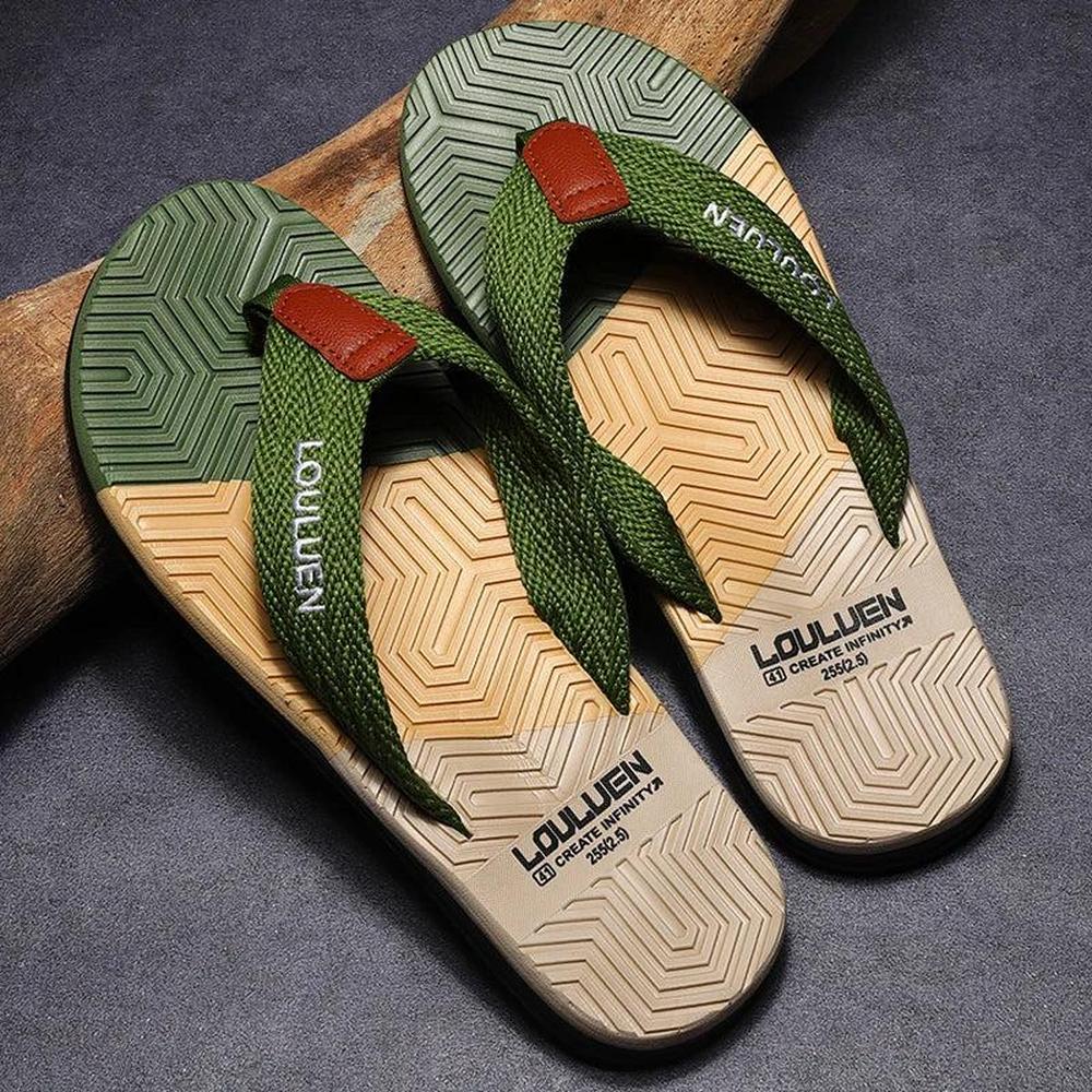 Trendy Men's Breathable Flip Flops - Durable, Comfortable Summer Footwear