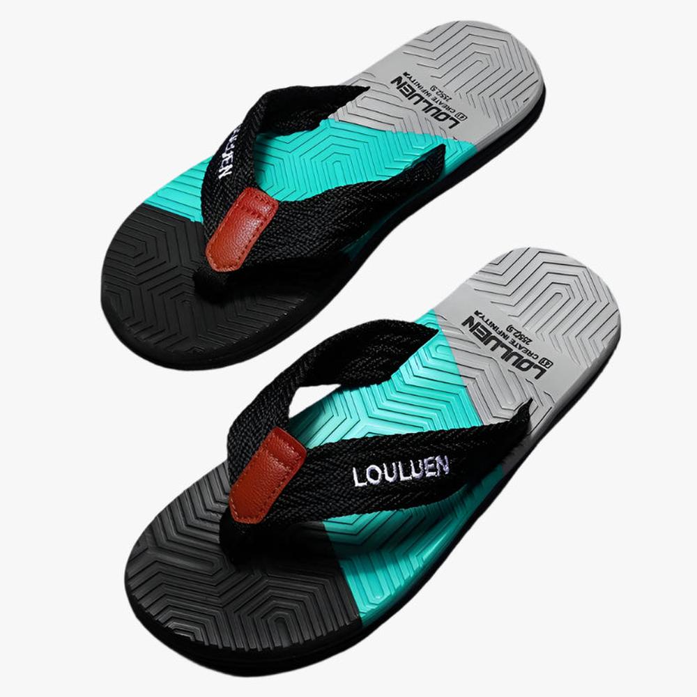 Trendy Men's Breathable Flip Flops - Durable, Comfortable Summer Footwear