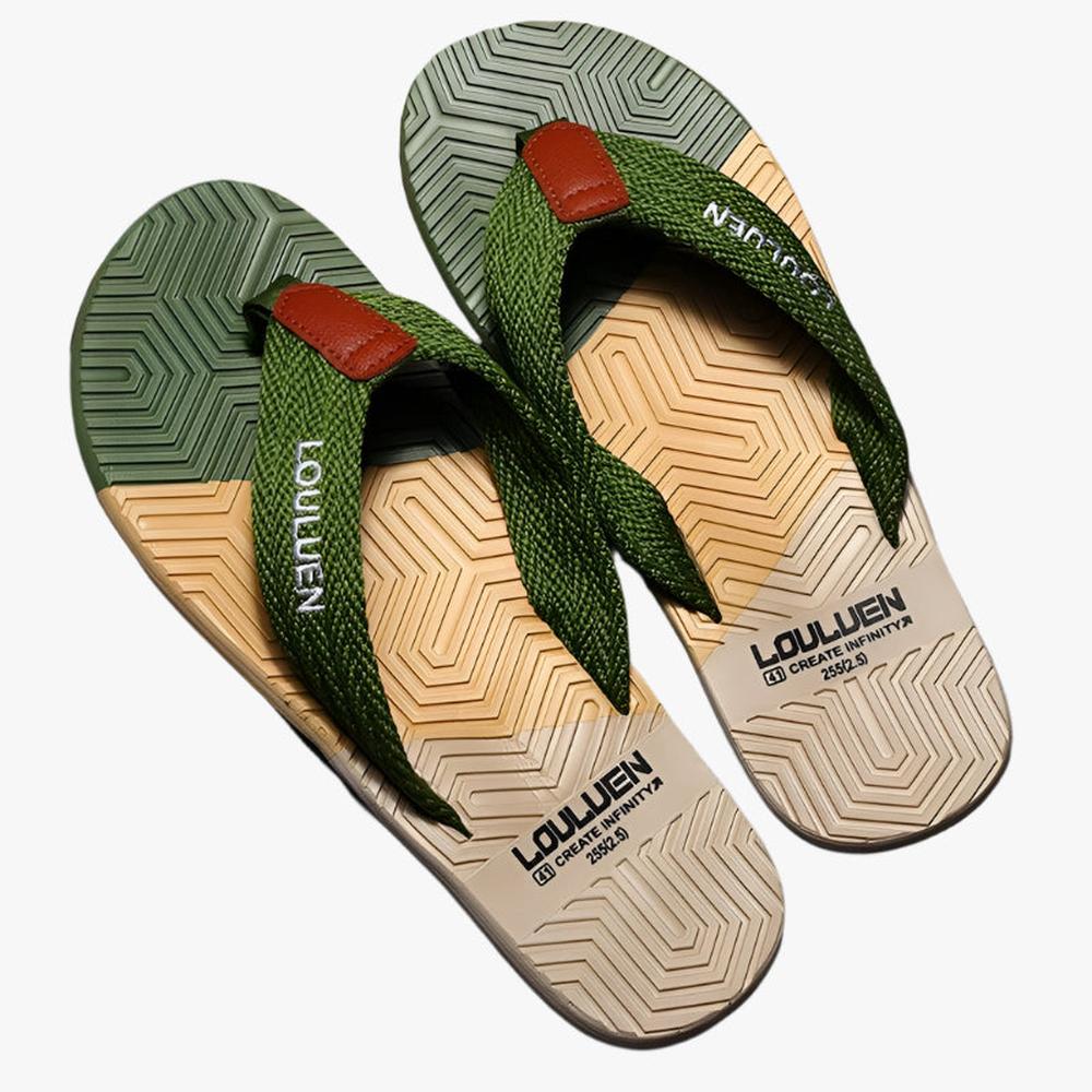 Trendy Men's Breathable Flip Flops - Durable, Comfortable Summer Footwear