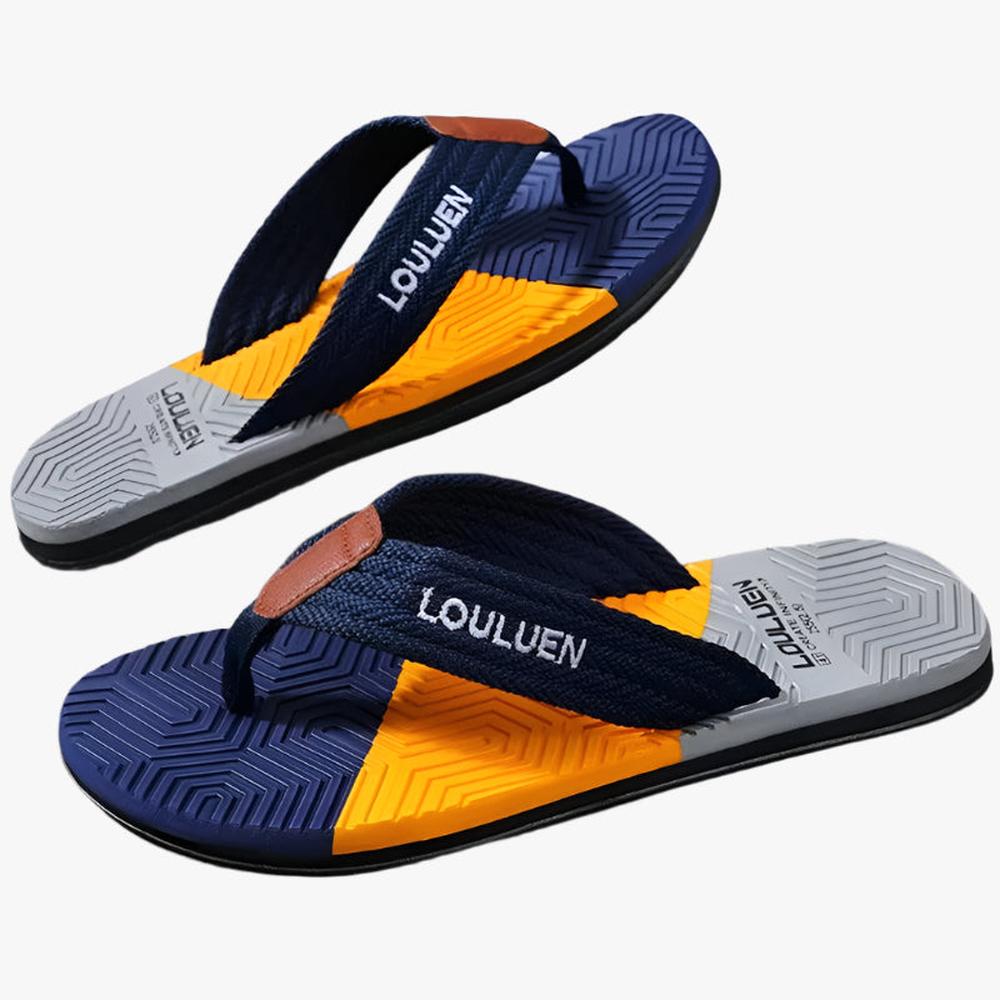 Trendy Men's Breathable Flip Flops - Durable, Comfortable Summer Footwear