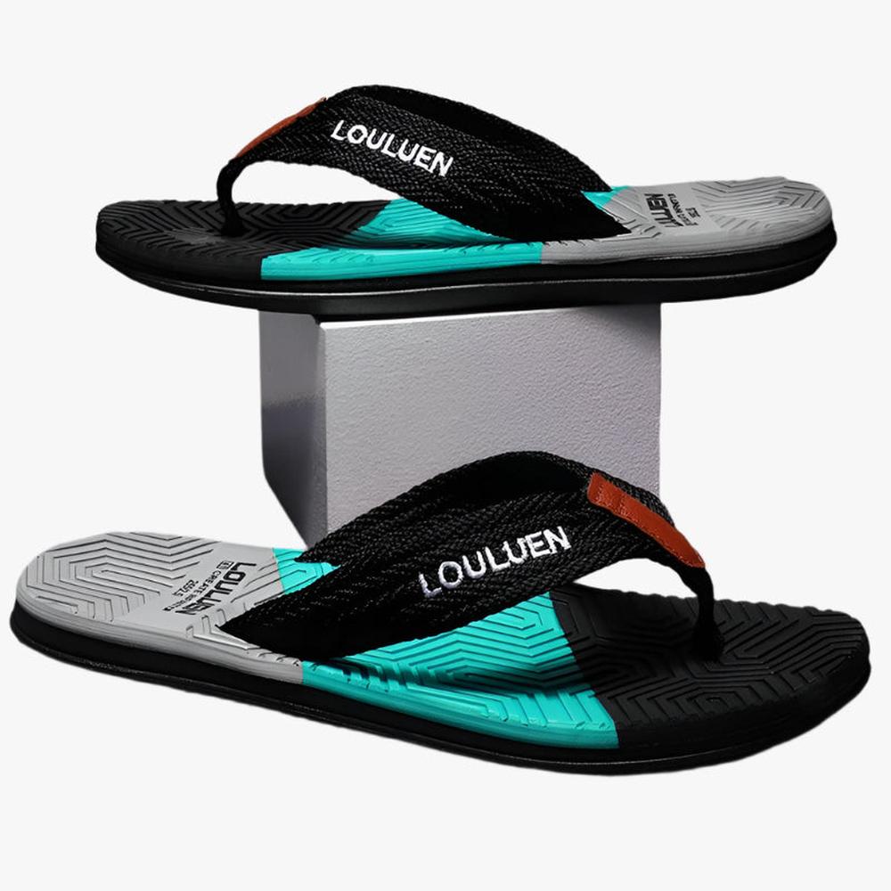 Trendy Men's Breathable Flip Flops - Durable, Comfortable Summer Footwear