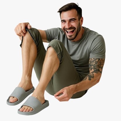 Comfortable EVA Thick Sole Anti-Slip Sandals for Men and Women - Lightweight Casual Footwear