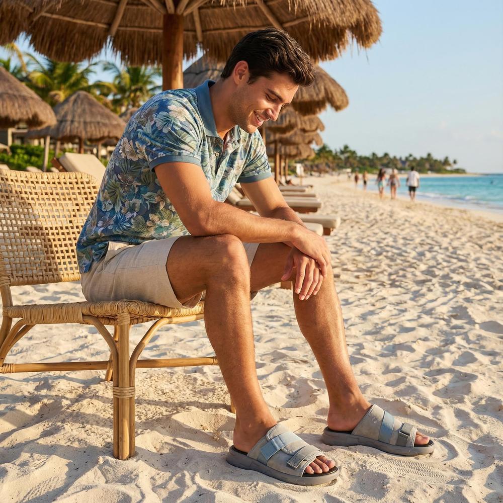 Adjustable Velcro Summer Sandals for Men