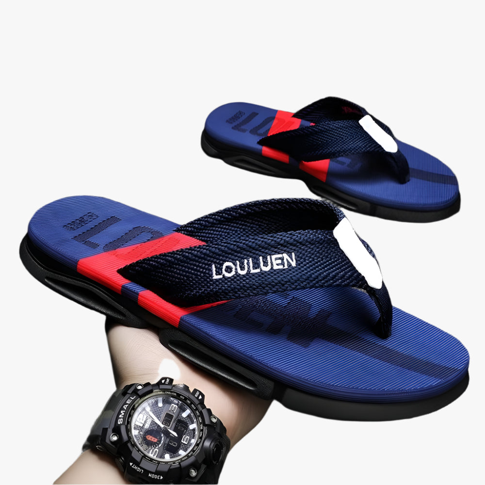 Breathable Men's Flip Flops - Antiskid Casual Summer Beach Slippers