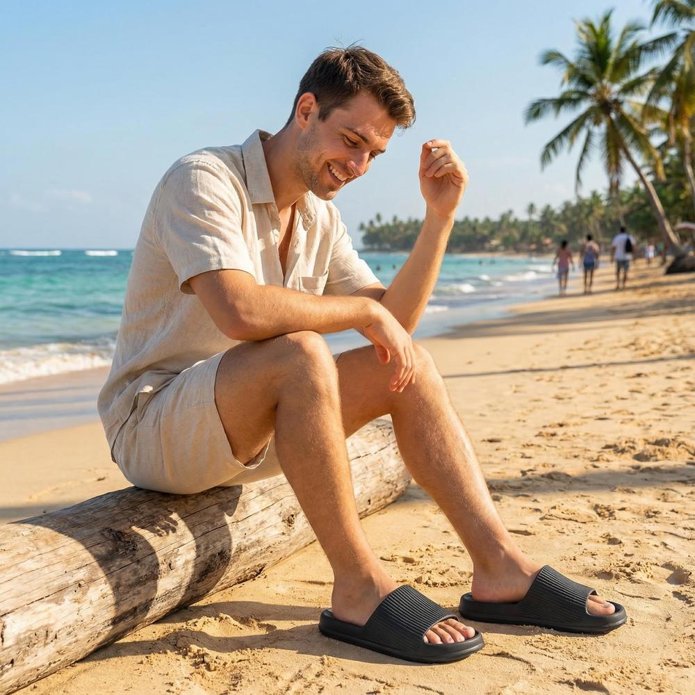 ComfortStep Waterproof Non-Slip Shower Slippers