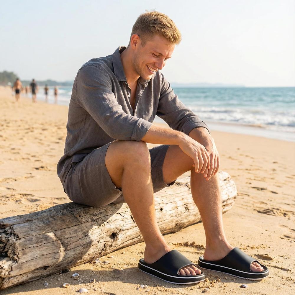 Ergonomic Men's Slippers - Lightweight Indoor and Outdoor Comfort