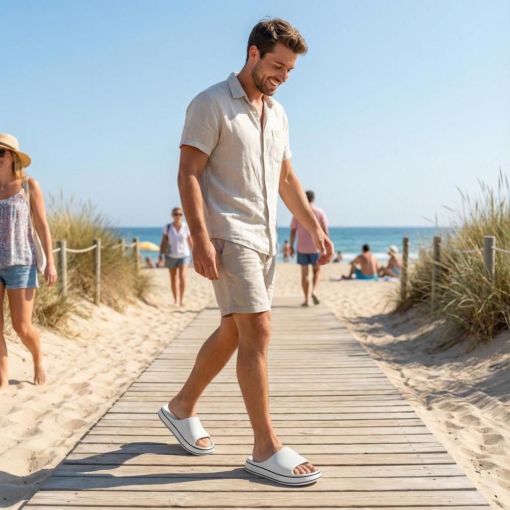 Ergonomic Men's Slippers - Lightweight Indoor and Outdoor Comfort