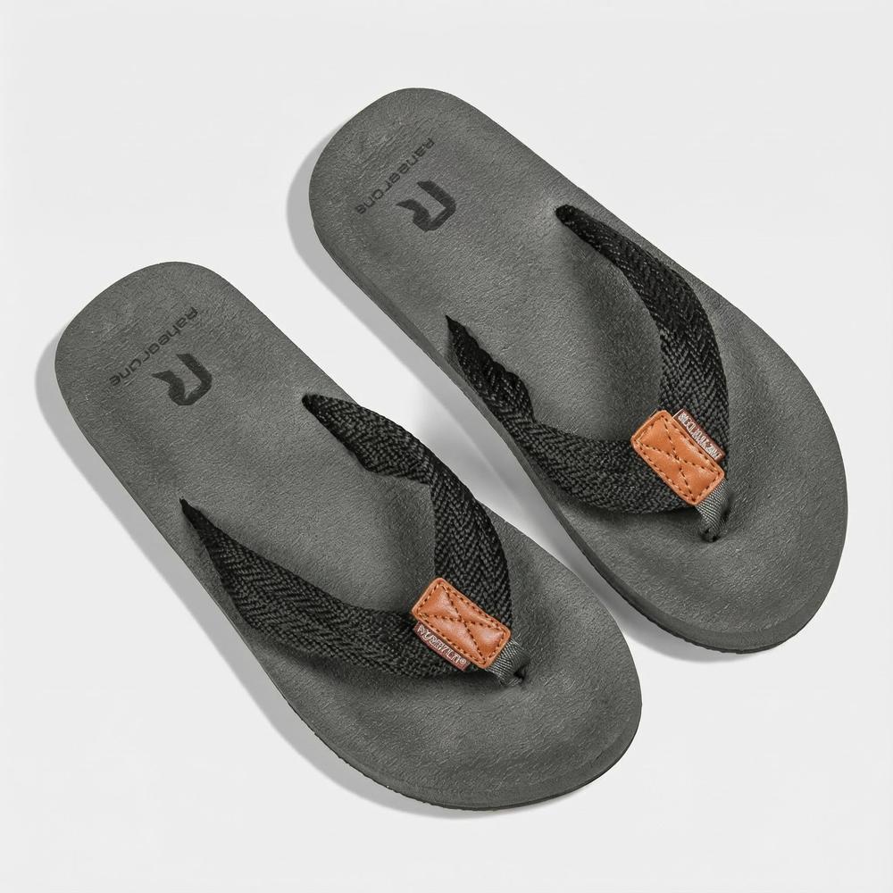 Extra Large Men's Flip Flops with Massage Footbed