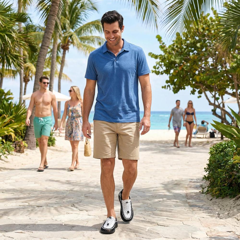 Handmade Weaving Design Men's Sandals - Casual Flat Footwear