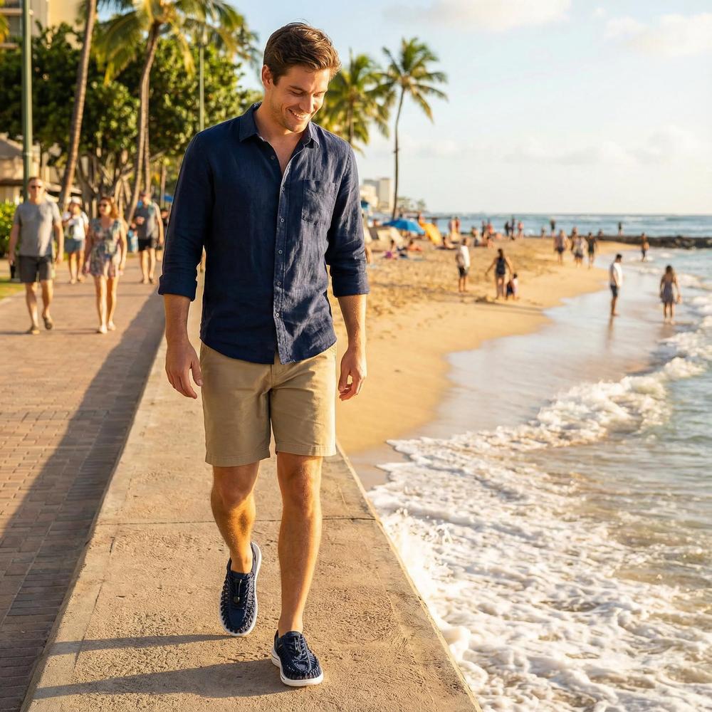 Handmade Weaving Design Men's Sandals - Casual Flat Footwear