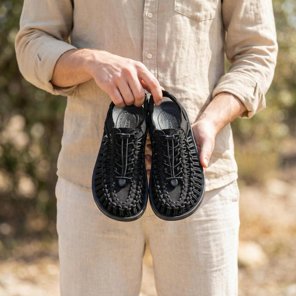 Handmade Weaving Design Men's Sandals - Casual Flat Footwear