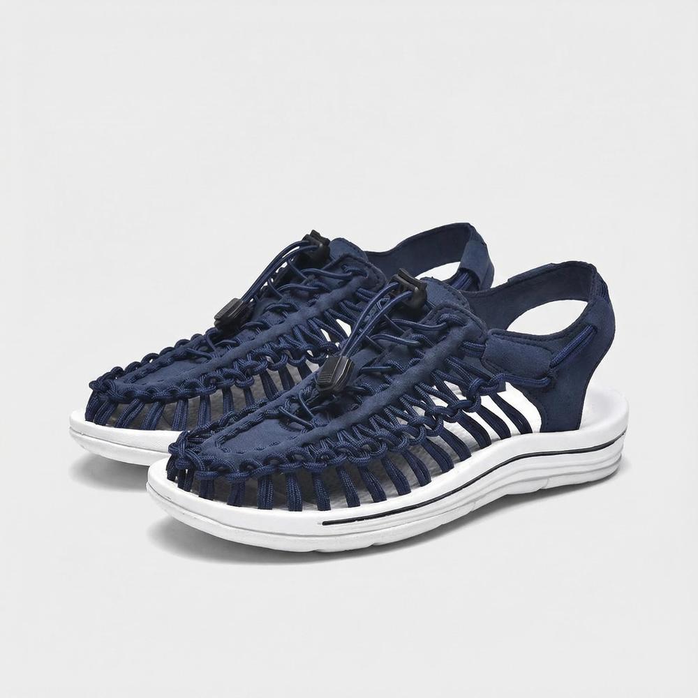 Handmade Weaving Design Men's Sandals - Casual Flat Footwear