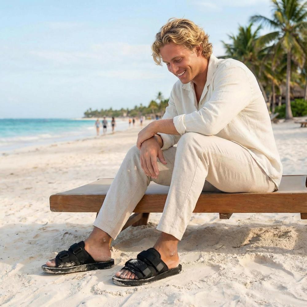 Men's Soft Slide Sandals - Comfortable Casual Footwear
