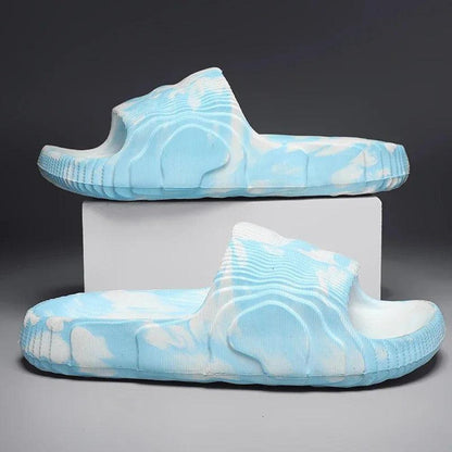 Men's Soft Vinyl Summer Slippers - Comfortable Slip-Resistant Design