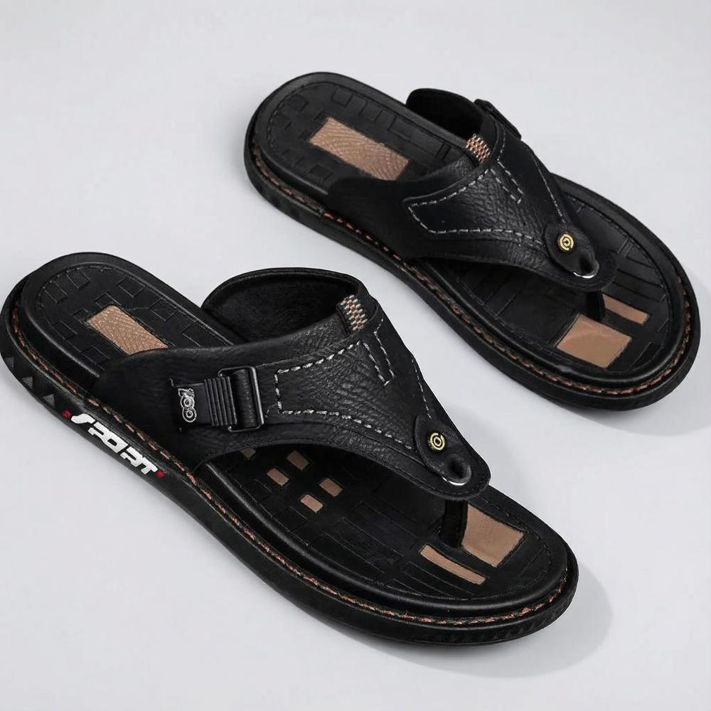 Retro Flip Flops for Men - Lightweight Beach Sandals