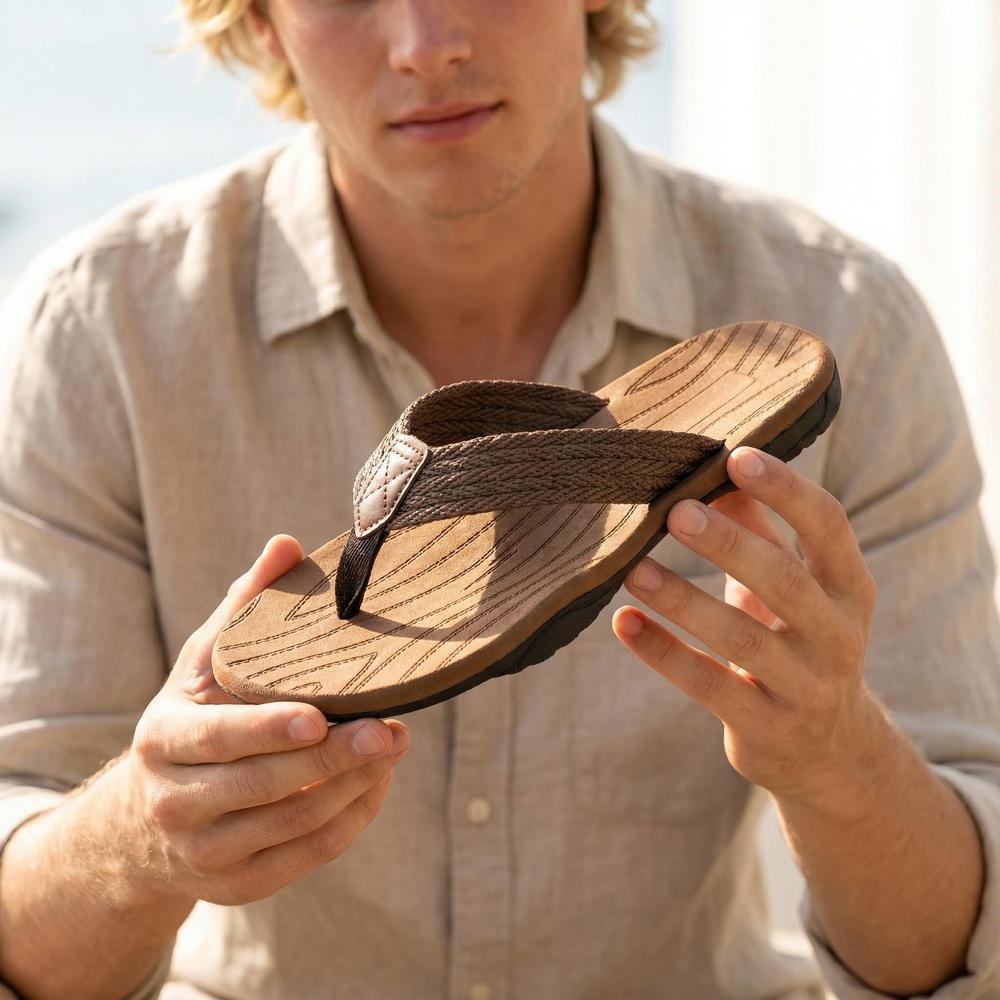 Shoreline Stripe Men’s Flip Flops