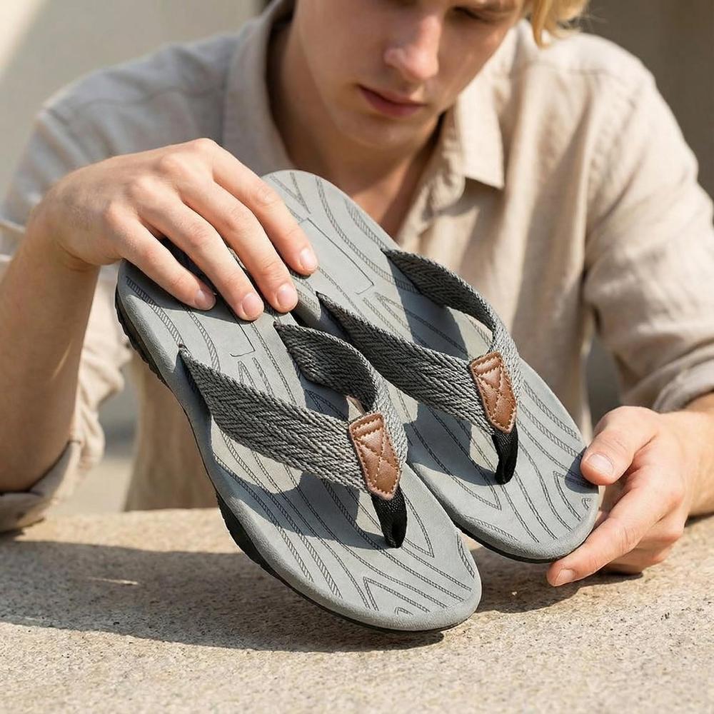 Shoreline Stripe Men’s Flip Flops