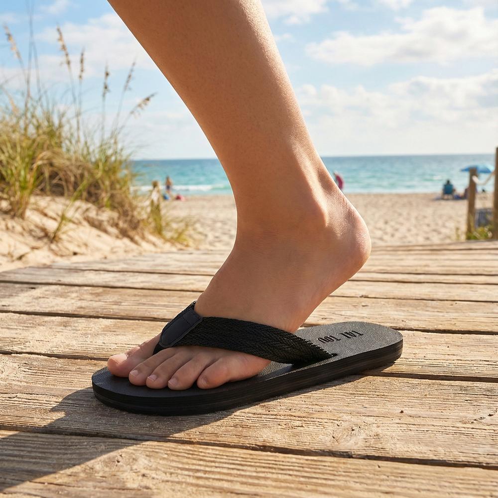 TerraStep Men's Flip Flops - Lightweight Open-Toe Casual Sandals