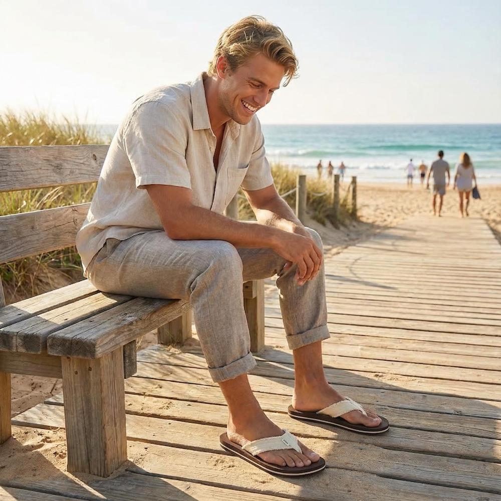 Tidewalk Men's EVA Flip Flops - Lightweight Water-Friendly Sandals