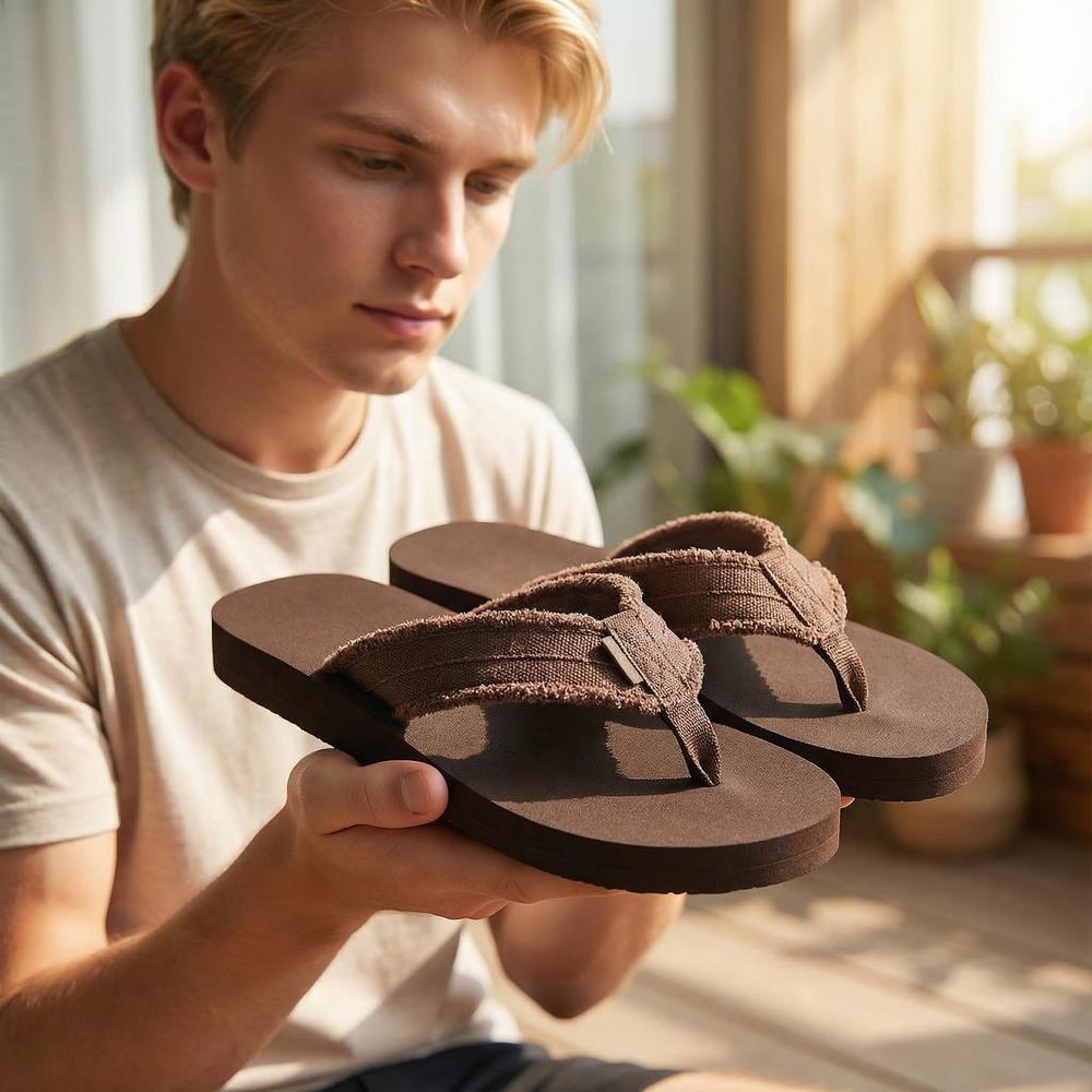 Tidewalk Men's EVA Flip Flops - Lightweight Water-Friendly Sandals