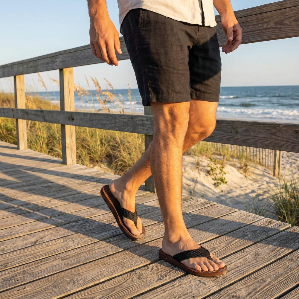 Tidewalk Men's EVA Flip Flops - Lightweight Water-Friendly Sandals