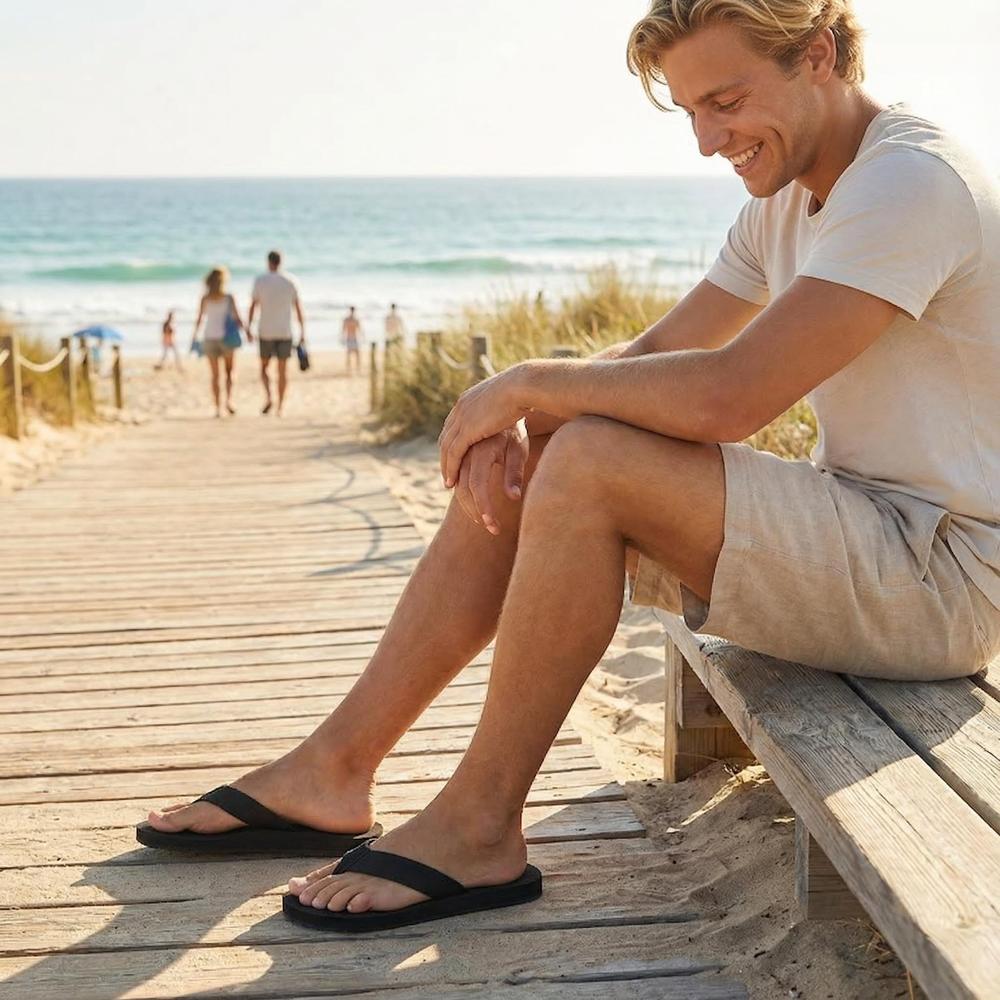 Tidewalk Men's EVA Flip Flops - Lightweight Water-Friendly Sandals