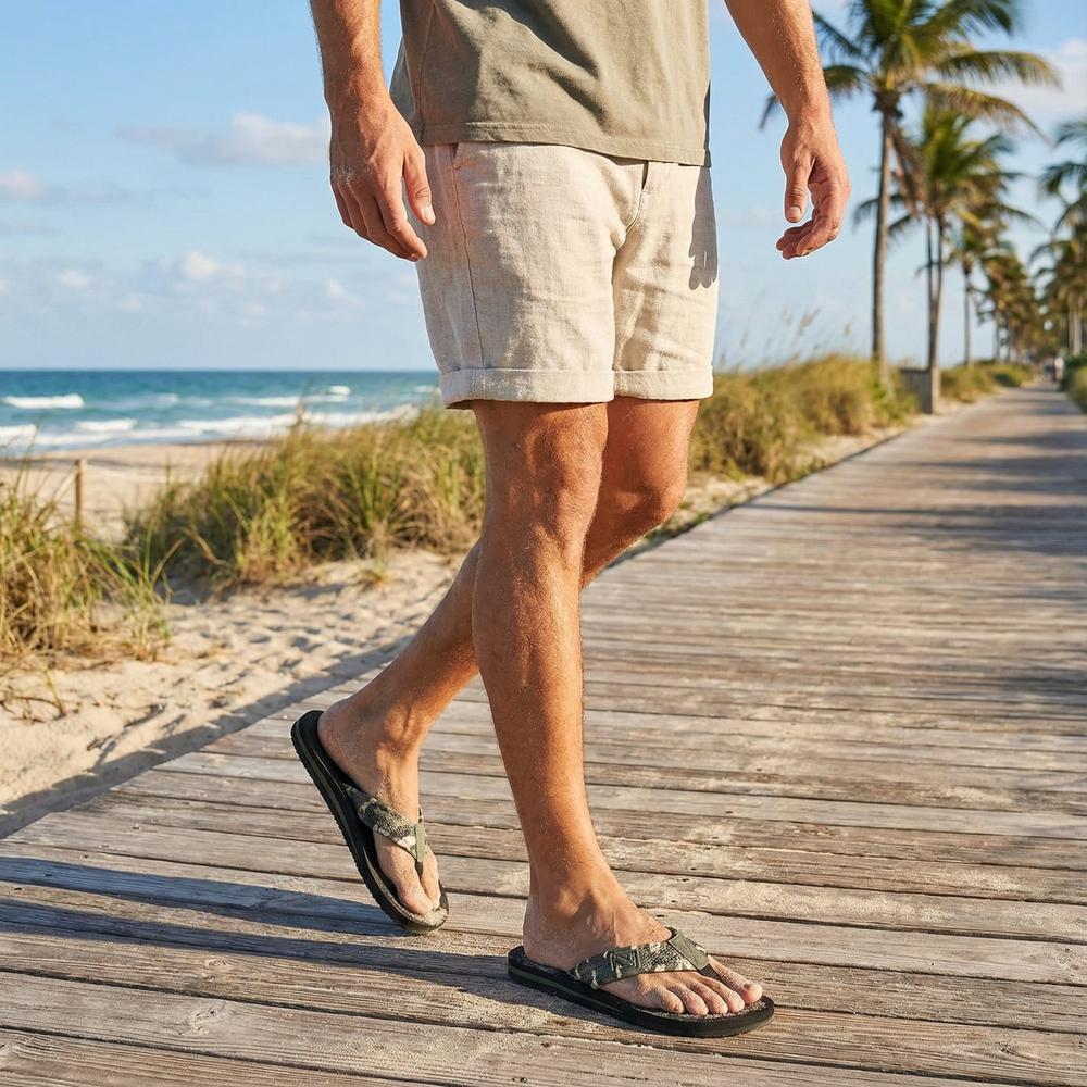 Tidewalk Men's EVA Flip Flops - Lightweight Water-Friendly Sandals