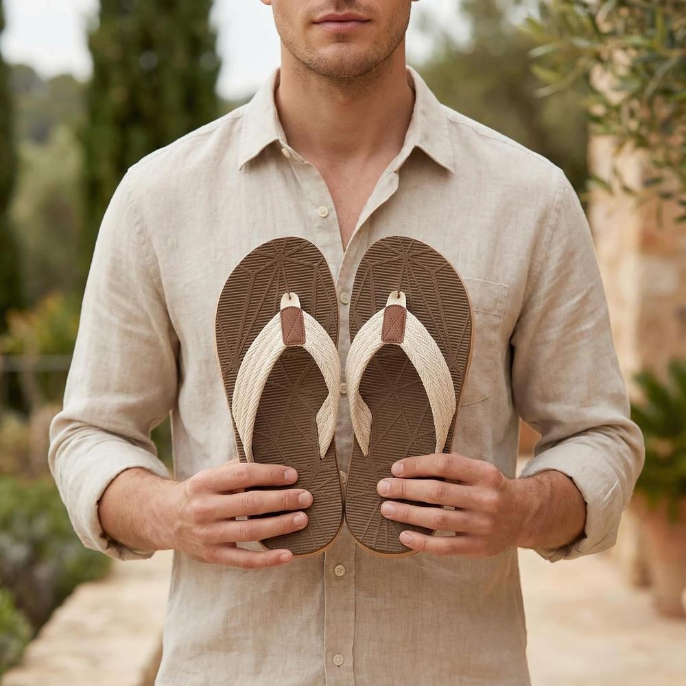 Waterproof Men's Flip Flops - Lightweight Outdoor Sandals