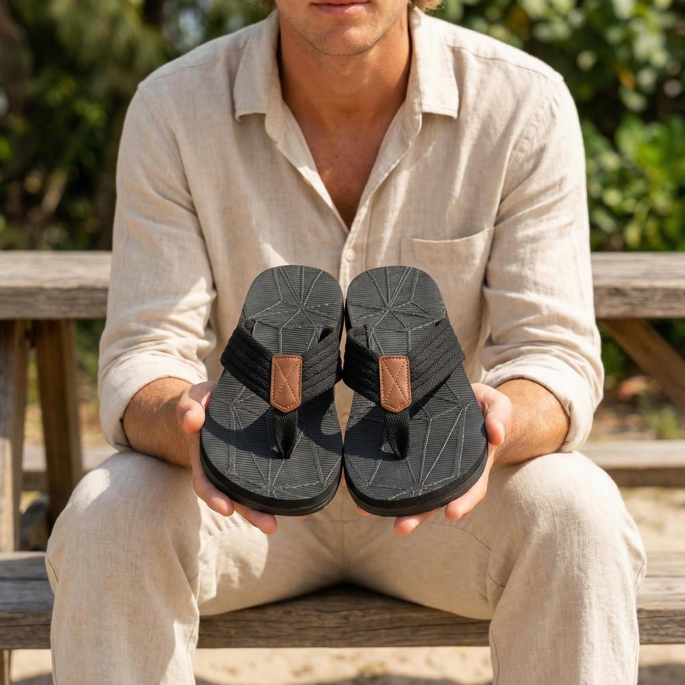 Waterproof Men's Flip Flops - Lightweight Outdoor Sandals